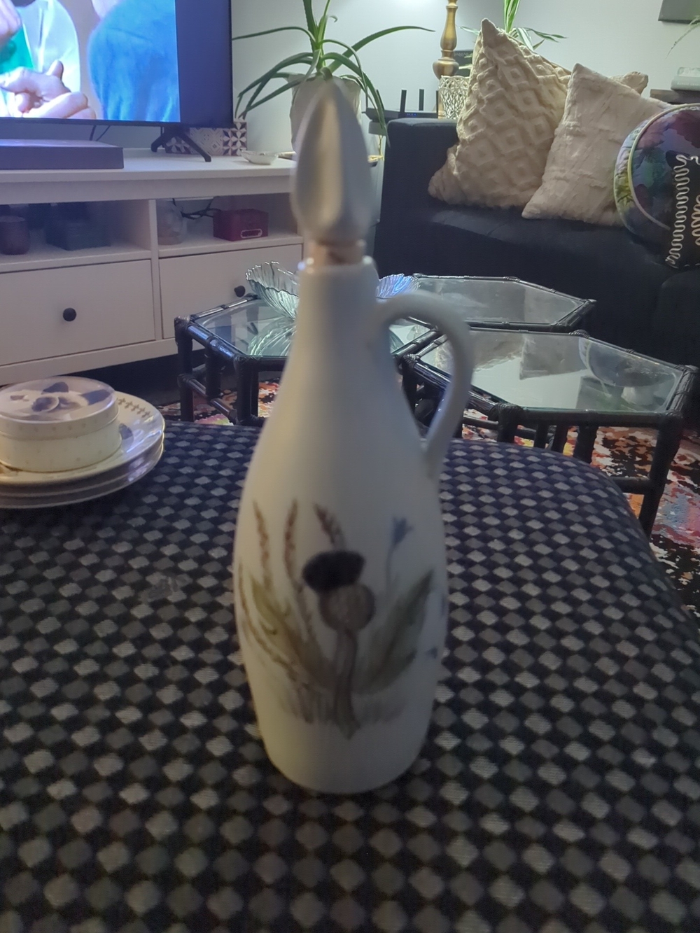 Buchan Thistleware Stoneware 12" Tall Decanter - Scotland